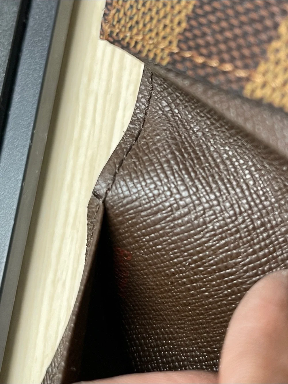 Authentic Louis Vuitton Damier Ebene Coated Canvas Card Holder EUC w/COA Include